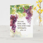 Lukas 5:37 Nieuwe wijn in oude wijnzakken Bijbelve Kaart (Gele Bloem)