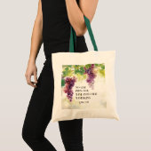 Lukas 5:37 Nieuwe wijn in oude wijnzakken Bijbelve Tote Bag (Voorkant (product))