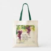 Lukas 5:37 Nieuwe wijn in oude wijnzakken Bijbelve Tote Bag (Achterkant)