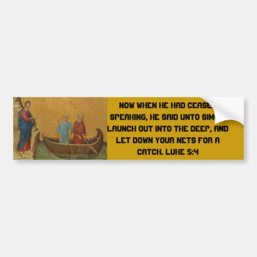 Lukas 5:4 bumpersticker (Voorkant)