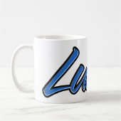 Lukas Vorname Name blue Tasse Kaffeetasse Koffiemok (Links)