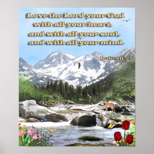 Luke 10:27 poster (Voorkant)