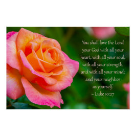 Luke 10:27 Print, Value Poster Paper (Semi-Gloss)