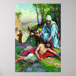 Luke 10:30-37 Liefde voor een buur Poster