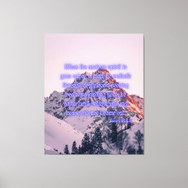 Luke 11:24 Bijbel Verse KJV Pic Wall Art Canvas Afdruk