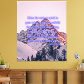 Luke 11:24 Bijbel Verse KJV Pic Wall Art Canvas Afdruk (Insitu (Woonkamer))