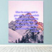 Luke 11:24 Bijbel Verse KJV Pic Wall Art Canvas Afdruk (Insitu (Houten vloer))