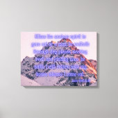 Luke 11:24 Bijbel Verse KJV Pic Wall Art Canvas Afdruk (Voorkant)