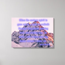 Luke 11:24 Bijbel Verse KJV Pic Wall Art Canvas Afdruk