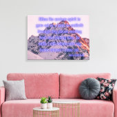 Luke 11:24 Bijbel Verse KJV Pic Wall Art Canvas Afdruk (Insitu (Woonkamer))