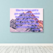 Luke 11:24 Bijbel Verse KJV Pic Wall Art Canvas Afdruk (Insitu (Houten vloer))