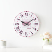 Luke 11:24 KJV Bijbel Verse Roman Numeral Grote Klok (Huis)