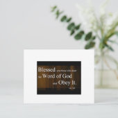 Luke 11:28 briefkaart (Staand voorkant)