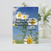 Luke 11:28 KJV Bijbel Verse Pic Flat Greeting Kaart (Staand voorkant)