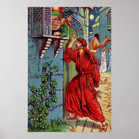 Luke 11:5-8 een vriend in nood poster (Voorkant)