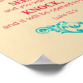 Luke 11:9 dus zeg ik tegen je... poster (Hoek)