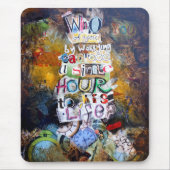 Luke 12:25 Bijbelverse Collage Muismat (Voorkant)