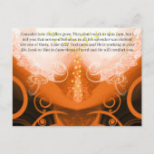 Luke 12:27 overweeg hoe de leugens groeien. briefkaart (Voorkant)