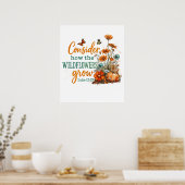 Luke 12:27 poster (Keuken)