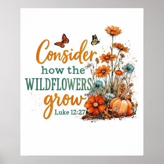 Luke 12:27 poster (Voorkant)