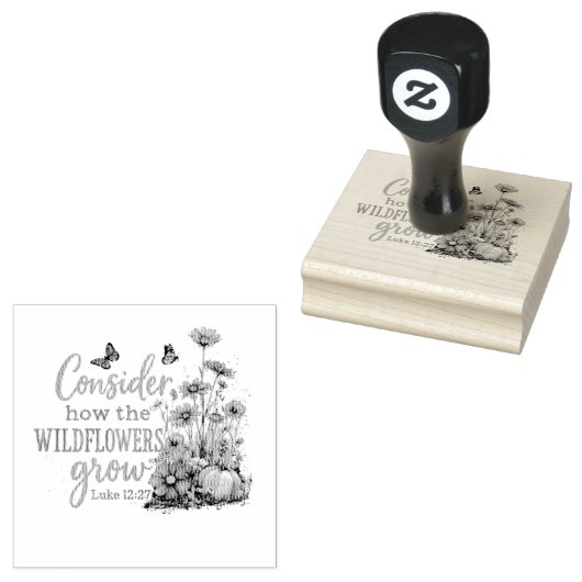 Luke 12:27 rubberstempel (Gestempeld)