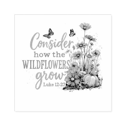 Luke 12:27 rubberstempel (Afrduk)