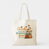 Luke 12:27 tote bag (Achterkant)