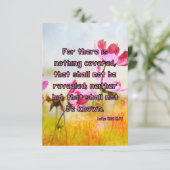 Luke 12:2 KJV Bijbel Verse Pic Flat Wenskaart Kaart (Staand voorkant)