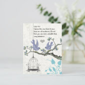 Luke 12:7 u bent waardevoller dan vele vongen briefkaart (Staand voorkant)