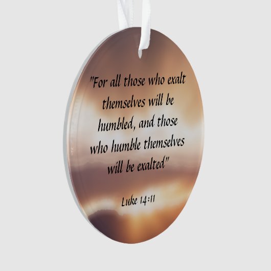 Luke 14:11 ornament (voorkant)
