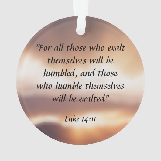 Luke 14:11 ornament (achterkant)