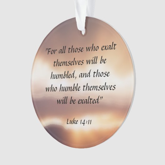 Luke 14:11 ornament (voorkant)