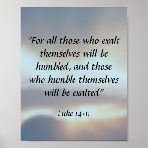 Luke 14:11 poster