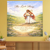 Luke 15 Parable Lost Sheep Canvas Afdruk (Insitu (Woonkamer))