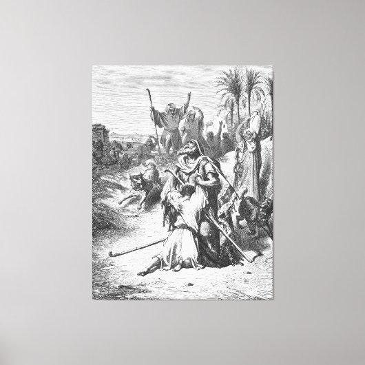 Luke 15B The Prodigal Son in His Father's Arms Canvas Afdruk (Voorkant)