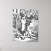 Luke 16 Lazarus Outside the Rich Man's House Canvas Afdruk (Voorkant)