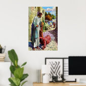 Luke 17:11-19 Tien Lepers gereinigd Poster (Thuiskantoor)