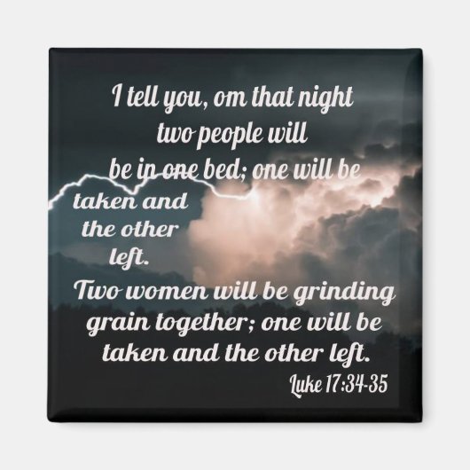 Luke 17:34-35 magneet (Voorkant)