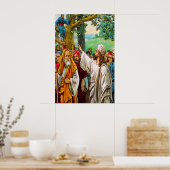 Luke 19:1-10 Jesus bewaart een belastingverzamelaa Poster (Keuken)