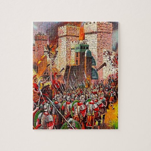 Luke 19:41-44 Jerusalem zal worden vernietigd puzz Legpuzzel (Verticaal)