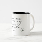 Luke 1:37 Faith maakt geen Mok van de Manuscript (Voorkant rechts)