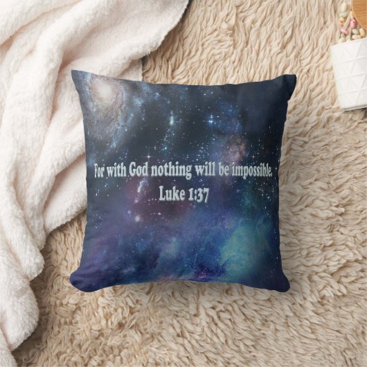 Luke 1:37 kussen (Deken)