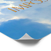 Luke 1:37 met God niets is onmogelijk druk Poster (Hoek)