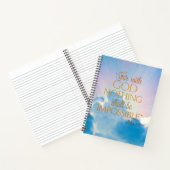 Luke 1:37 met God niets is onmogelijk laptop Notitieboek (Binnen)