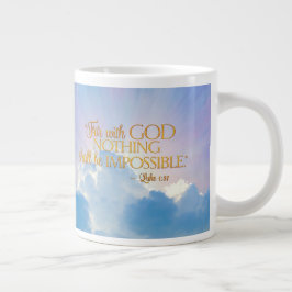 Luke 1:37 met God niets onmogelijk 20 Oz Mok