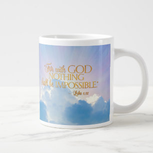 Luke 1:37 met God niets onmogelijk 20 Oz Mok