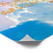 Luke 1:37 met God niets onmogelijke canvas druk Poster (Hoek)