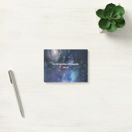 Luke 1:37 post-it® notes (Kantoor)