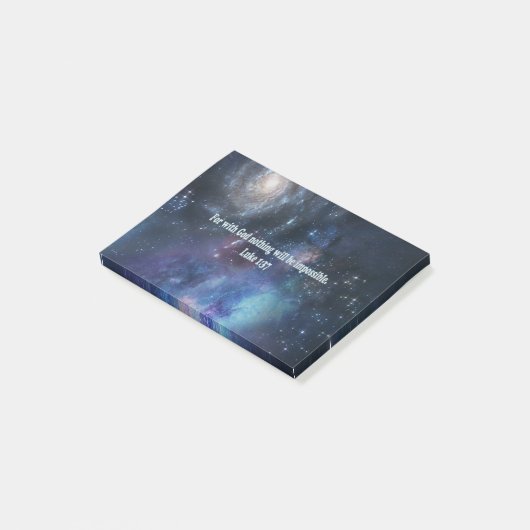 Luke 1:37 post-it® notes (Schuin)