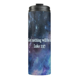 Luke 1:37 thermosbeker